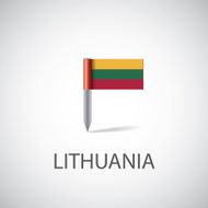 lithuania flag pin N2