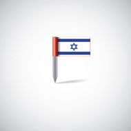 Israel flag pin