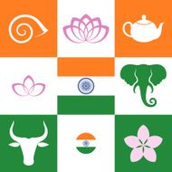 India Icon set N2