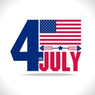 july 4 stylish american independence day design