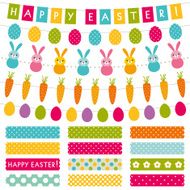 Easter vector decoration set N2
