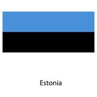 Flag of the country estonia Vector illustration