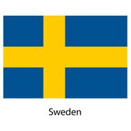 Flag of the country sweden Vector illustration