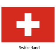 Flag of the country switzerland Vector illustration