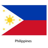 Flag of the country philippines Vector illustration