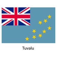 Flag of the country tuvalu Vector illustration
