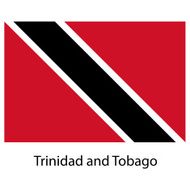 Flag of the country trinidad and tobago Vector illustration