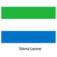 Flag of the country sierra leone Vector illustration
