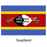 Flag of the country swaziland Vector illustration