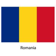 Flag of the country romania Vector illustration