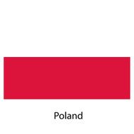 Flag of the country poland Vector illustration