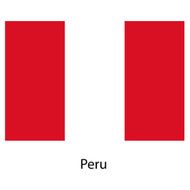 Flag of the country peru Vector illustration