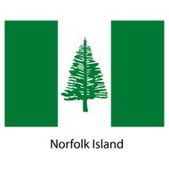 Flag of the country norfolk island Vector illustration N2