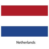 Flag of the country netherlands Vector illustration