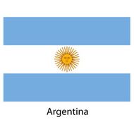 Flag of the country argentina Vector illustration