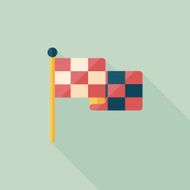 racing flags flat icon with long shadow eps10 N23