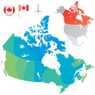 Canada provinces and territories map