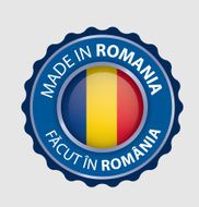 Made in Romania Seal Romanian Flag (Vector Art) N4