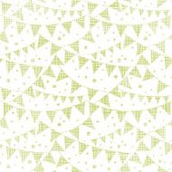 Green Textile Party Bunting Seamless Pattern Background