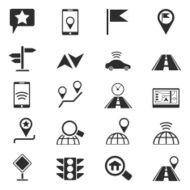 Navigation icons set N10