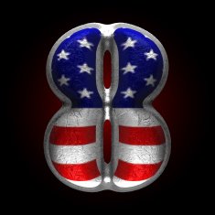 Vector American metal figure 8 N2