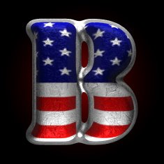 Vector American metal figure b N2
