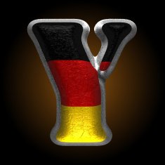 Vector Germany metal figure y