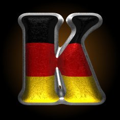 Vector Germany metal figure k