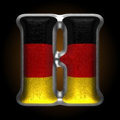 Vector Germany metal figure h