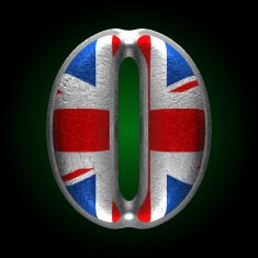 Vector Great Britain metal figure 0
