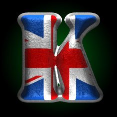 Vector Great Britain metal figure k