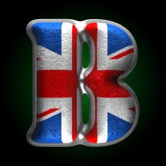 Vector Great Britain metal figure b