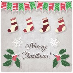 grunge background with Christmas decorative elements