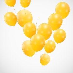Color Glossy Balloons Background Vector Illustration N12