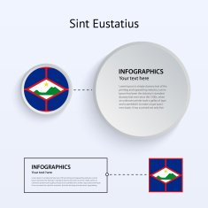 Sint Eustatius Country Set of Banners