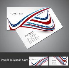 American Flag 4th july business card