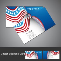 American Flag 4th july business card N2