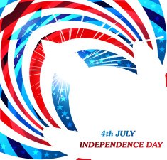 4th july american independence day flag celebration wave background