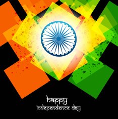 independence day flag colorful design vector