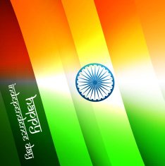 Stylish Happy Independence day tricolor flag background vector free ...