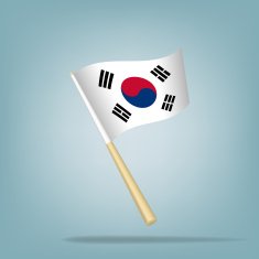 South Korea flag vector illustration