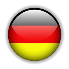 German flag button vector