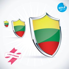 I Love Lithuania Flag Illustration