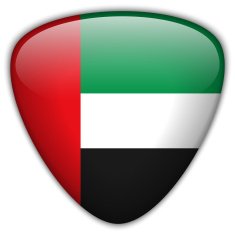 Emirates Flag Glossy Button N4