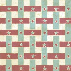 Vintage seamless pattern with stripes and stars