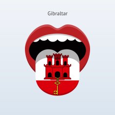 Gibraltar language Abstract human tongue N2