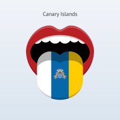 Canary Islands language Abstract human tongue N2