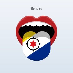 Bonaire language Abstract human tongue N2