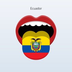 Ecuador language Abstract human tongue N2