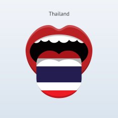 Thailand language Abstract human tongue N2